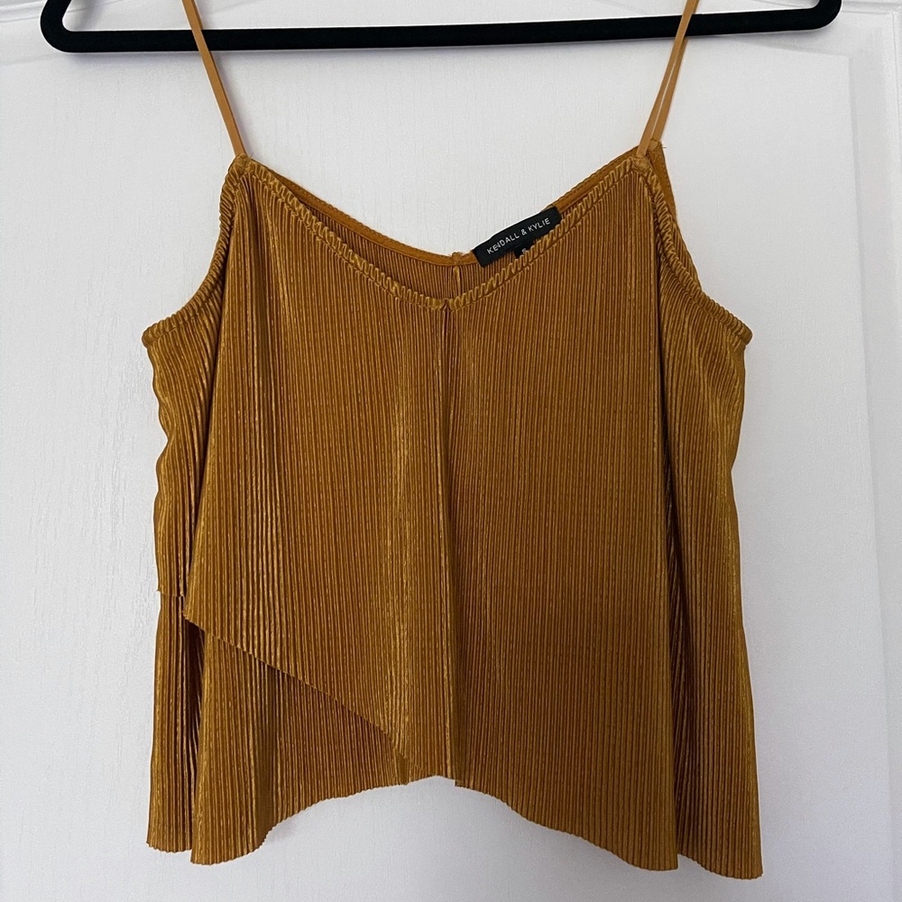 Gold Kendall & Kylie Crop Tank
